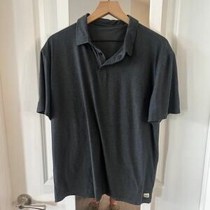 Men's Vuori Strato Tech Polo Dark Grey Size XL